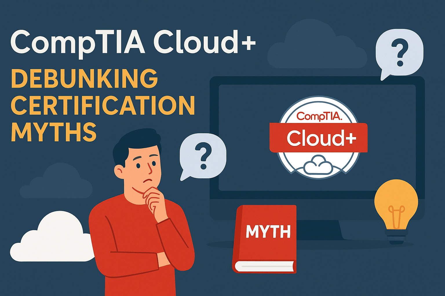 An Image Showing CompTIA Certification A Key to work in CompTIA Cloud+