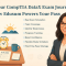 Edusum CompTIA DataX prep banner with study desk, educator, and exam tips for success.