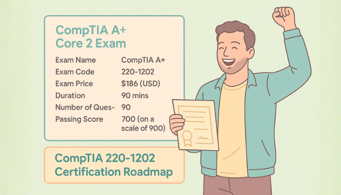 CompTIA A+ Core 2 (220-1202) Certification exam
